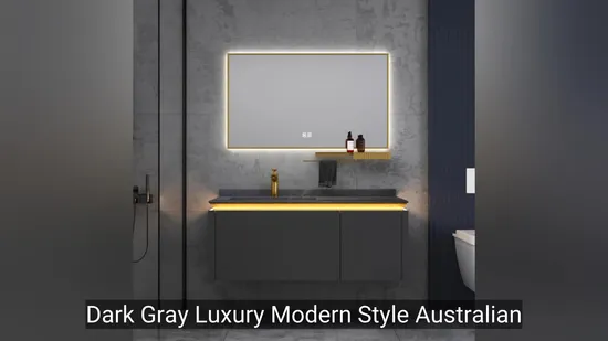 オーストラリアンスタイルのMDF木製壁掛けバスルームキャビネット