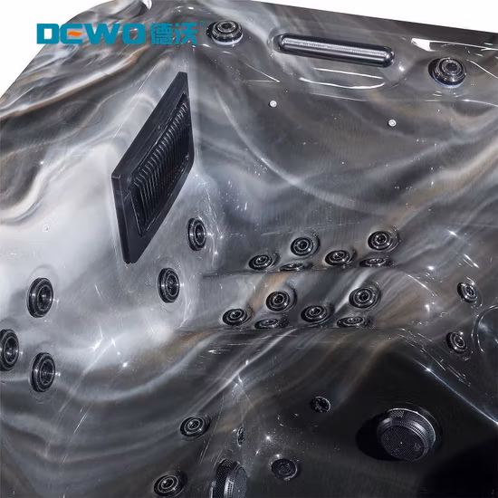 2 3 4 5 6 7 8 Perosn ワールプールマッサージアクリル自立式屋外浴槽ホットフィッシュバルボアオプションスイミングスパホットタブ